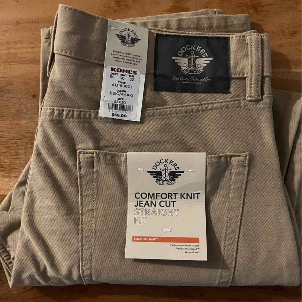 Dockers straight fit khakis